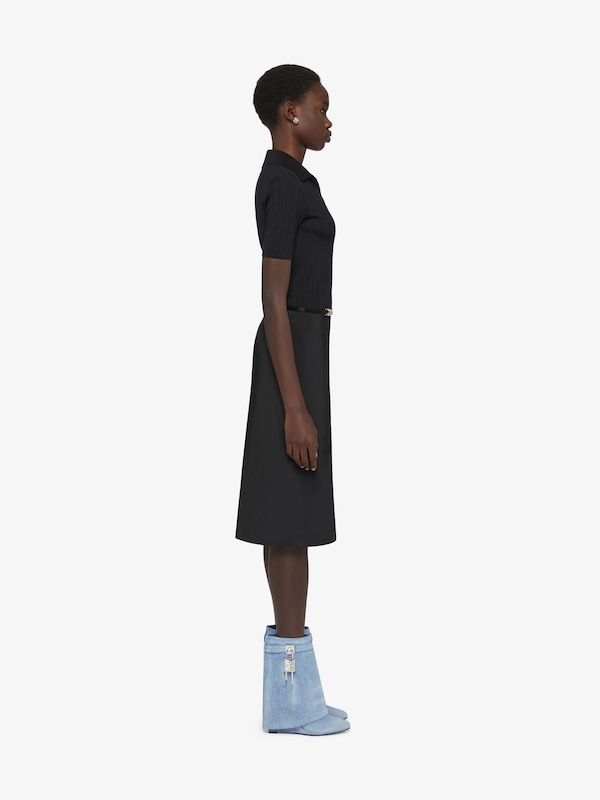 Givenchy Shark Lock ankle boots in washed denim Ventas relámpago