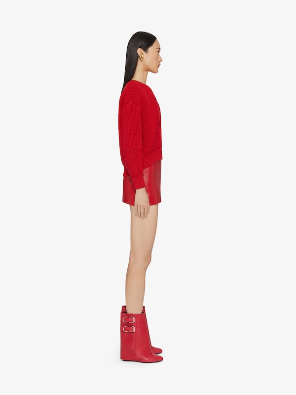 Givenchy Shark Lock Buckles ankle boots in leather Liquidación