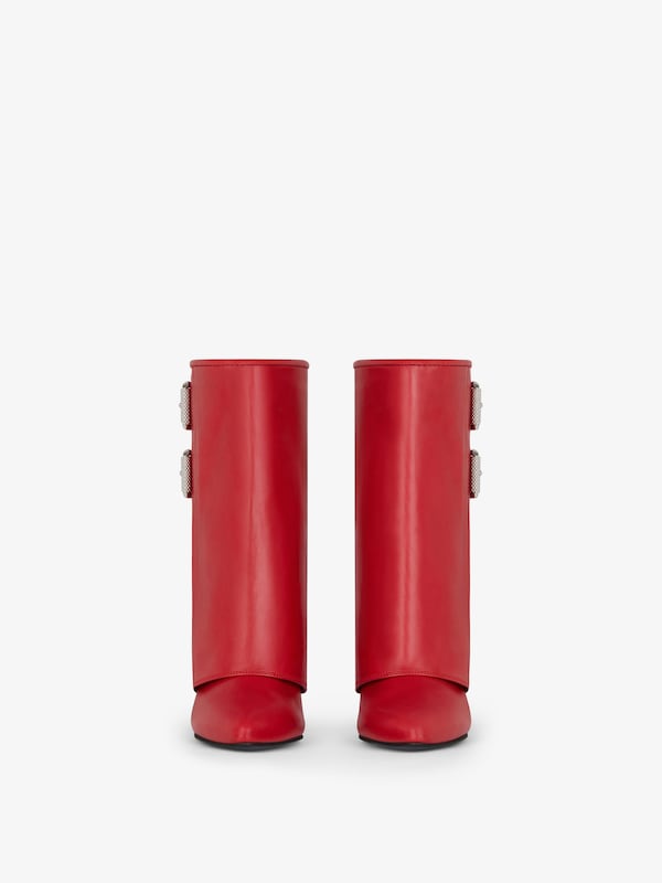 Givenchy Shark Lock Buckles ankle boots in leather Liquidación