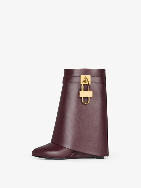 Givenchy Shark Lock ankle boots in leather Mejor oferta