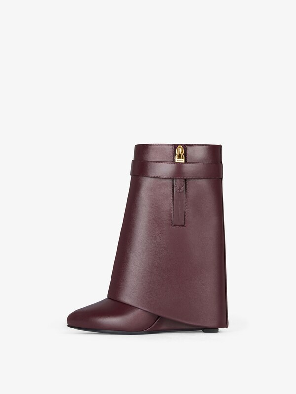 Givenchy Shark Lock ankle boots in leather Mejor oferta