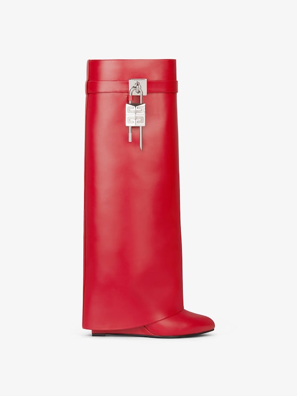 Givenchy Shark Lock boots in leather