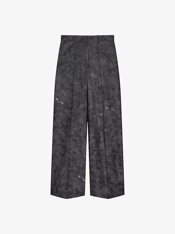 Givenchy Oversized tailored pants in cat jacquard Solo hoy