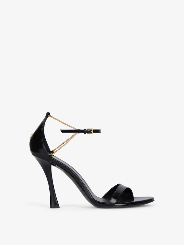 Givenchy 4G Liquid heeled sandals in leather Ahorra y exporta