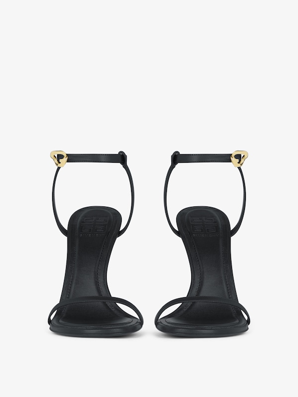 Givenchy G Cube heeled sandals in leather Precios de Black Friday