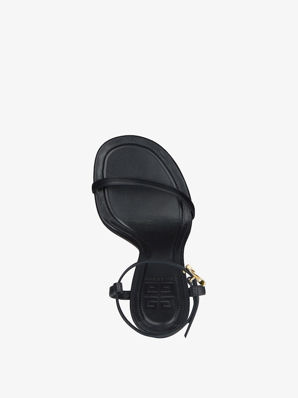 Givenchy G Cube heeled sandals in leather Precios de Black Friday