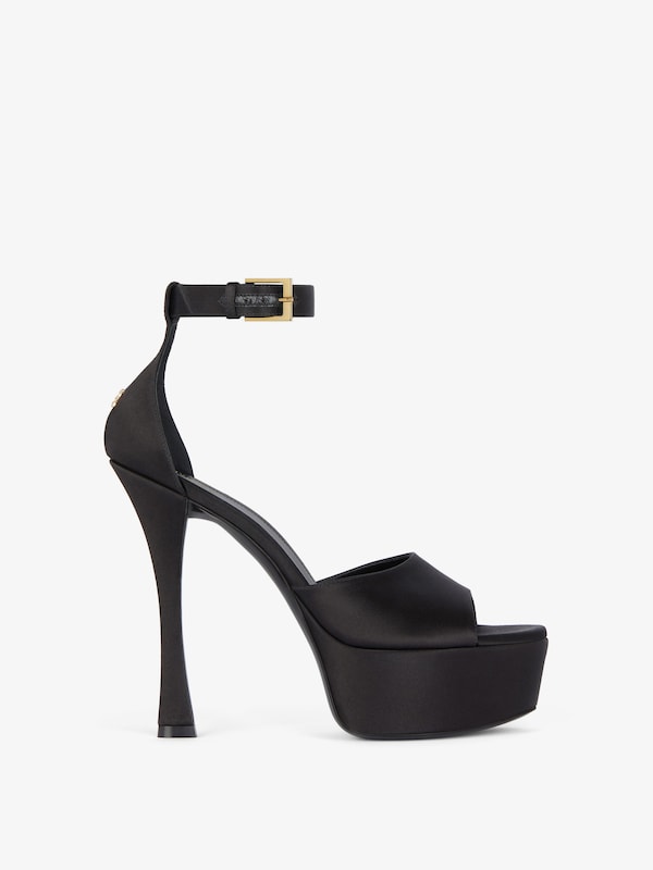 Givenchy 4G Liquid platform sandals in satin En oferta