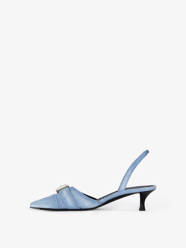 Givenchy Voyou escarpins slingbacks in washed denim Libre de impuestos