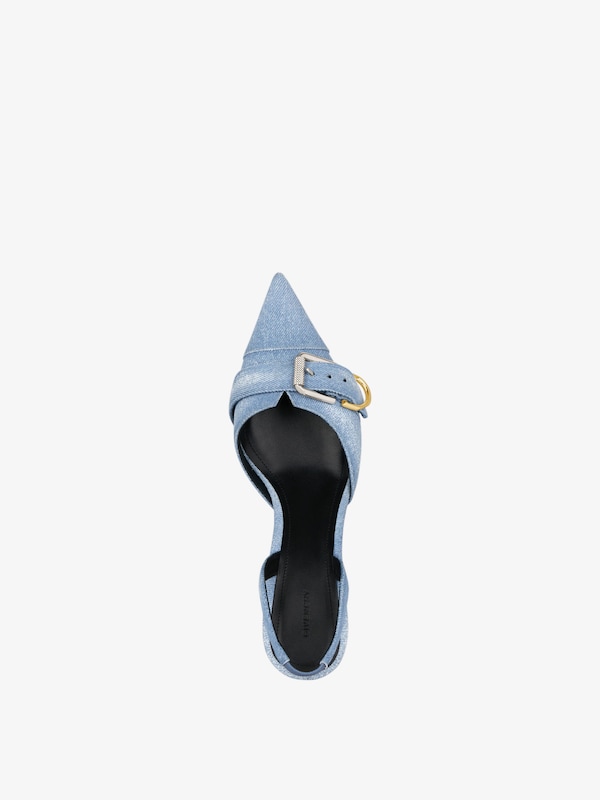 Givenchy Voyou escarpins slingbacks in washed denim Libre de impuestos