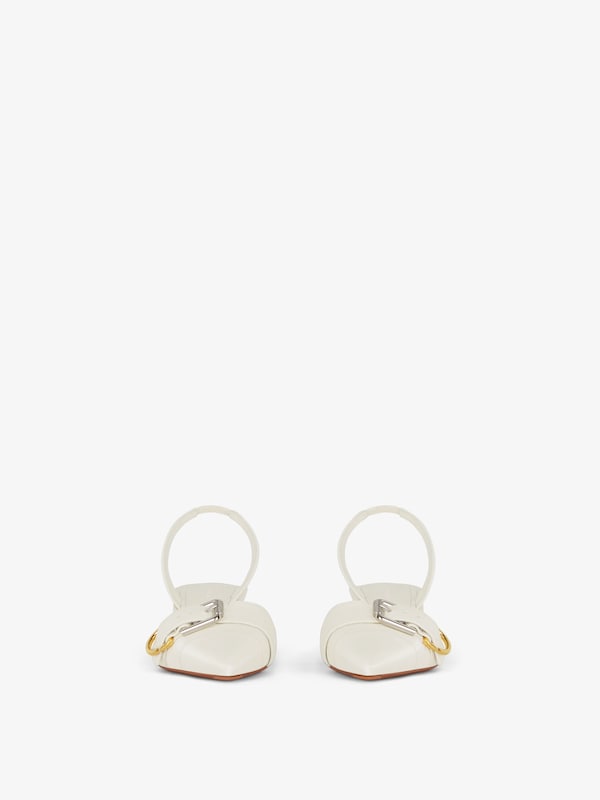 Givenchy Voyou slingbacks in grained leather Oferta exclusiva