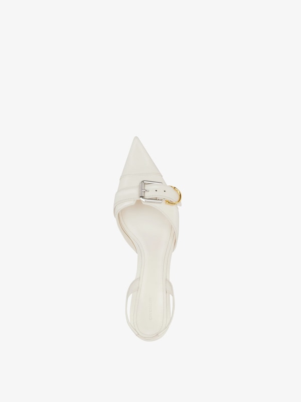 Givenchy Voyou slingbacks in grained leather Oferta exclusiva