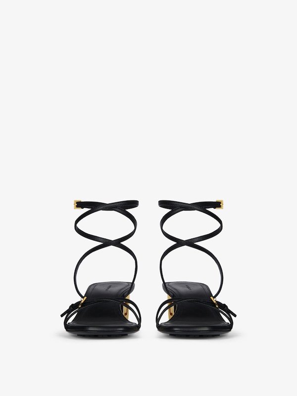Givenchy G Cube heeled sandals in leather Devoluciones gratuitas