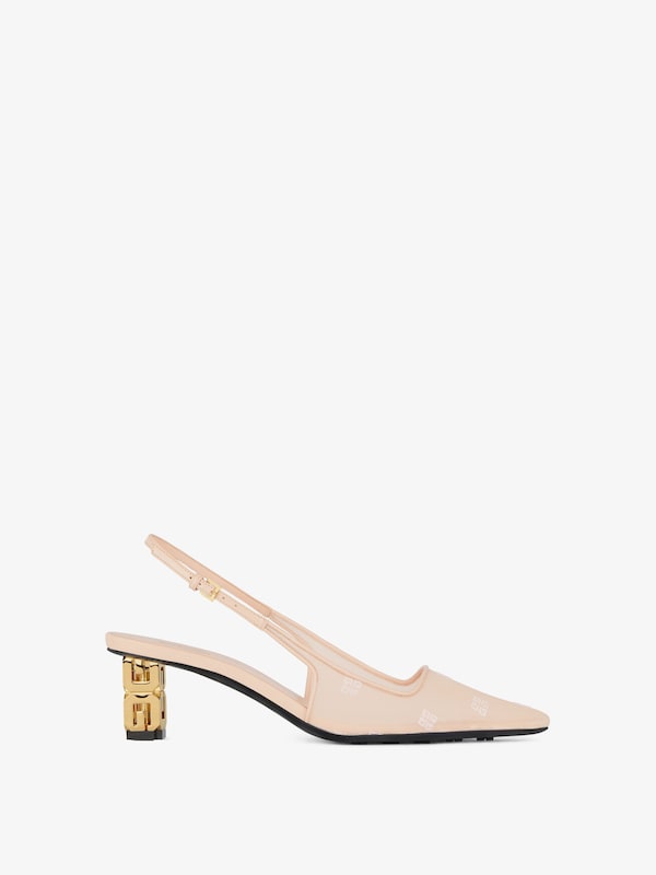 Givenchy G Cube slingbacks in 4G mesh 2025