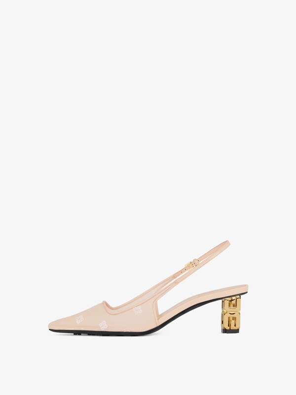 Givenchy G Cube slingbacks in 4G mesh 2025