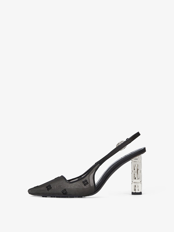 Givenchy G Cube slingbacks in 4G mesh En línea