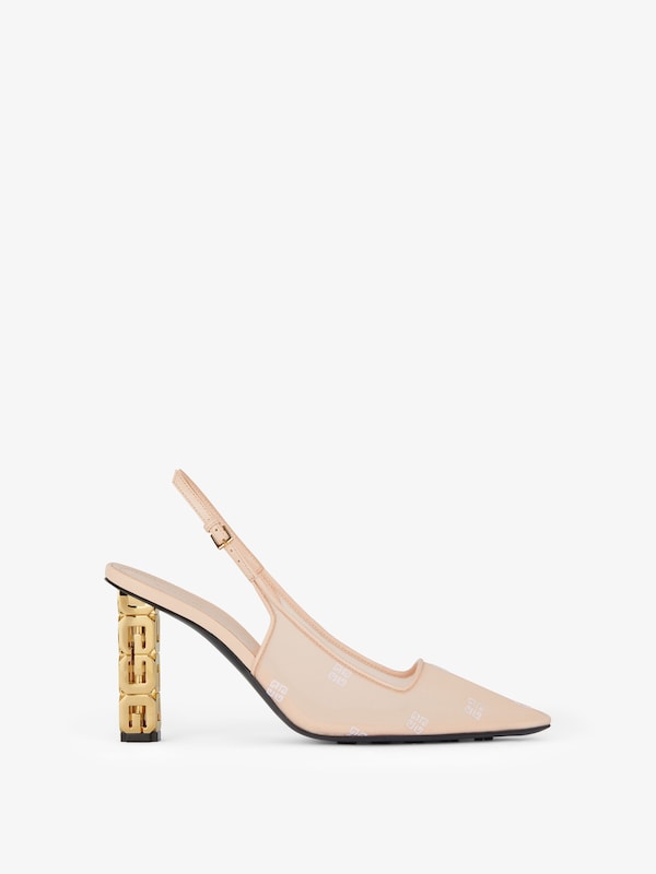 Givenchy G Cube slingbacks in 4G mesh Outlet