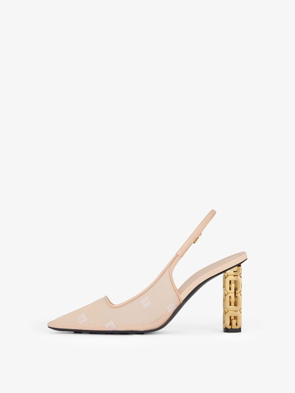 Givenchy G Cube slingbacks in 4G mesh Outlet