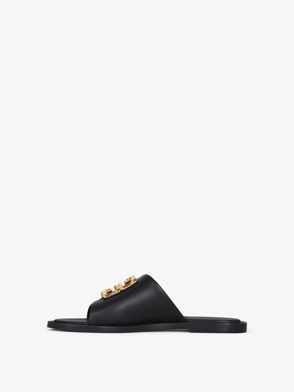 Givenchy 4G Liquid flat mules in leather Rebajas baratas