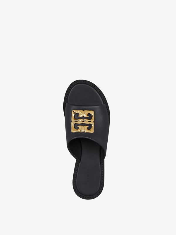 Givenchy 4G Liquid flat mules in leather Rebajas baratas
