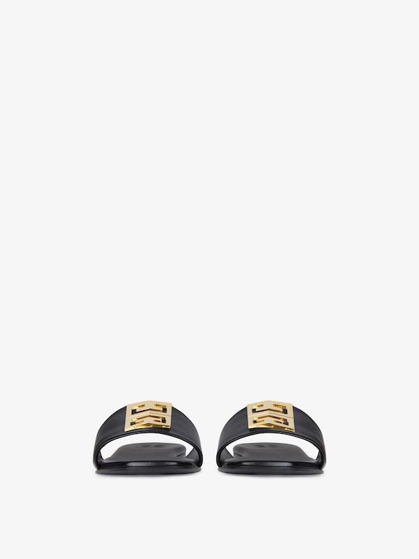Givenchy 4G flat mules in leather Liquidación