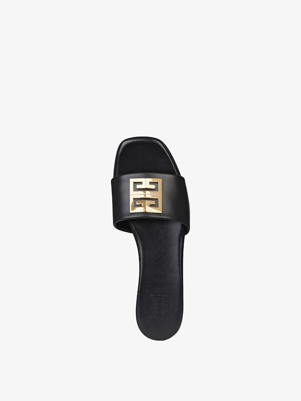 Givenchy 4G flat mules in leather Liquidación