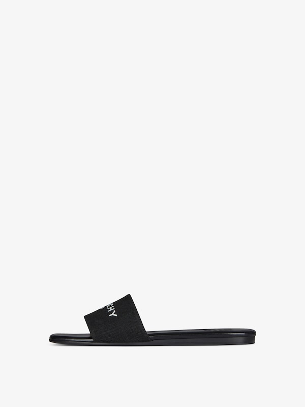 Givenchy 4G flat mules in canvas Mejor oferta