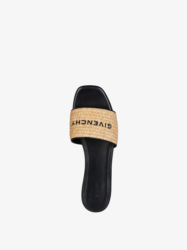 Givenchy 4G flat mules in raffia Envío gratis