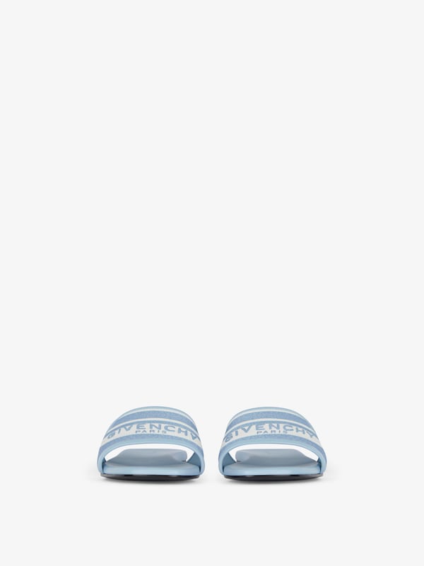 Givenchy 4G flat mules in denim with stripes Oferta especial