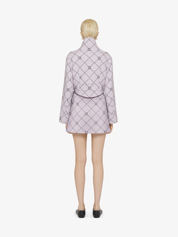 Givenchy Mini checked skirt in wool with monogram 72 Última moda