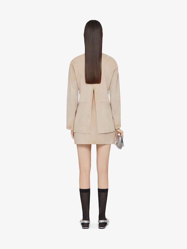 Givenchy Wrap mini skirt in suede with 4G Liquid detail Ofertas especiales