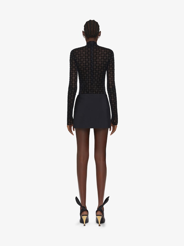 Givenchy Mini skirt in cotton blend with draped detail Devoluciones gratuitas