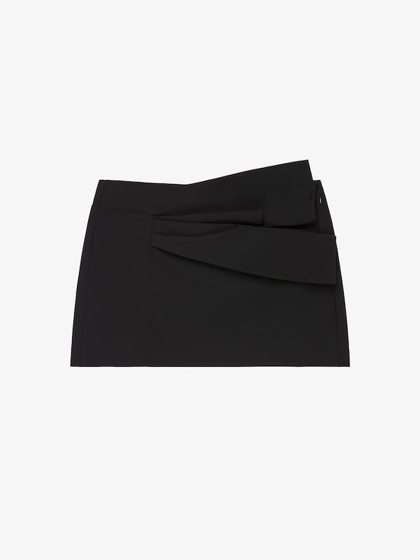 Givenchy Mini skirt in cotton blend with draped detail Devoluciones gratuitas