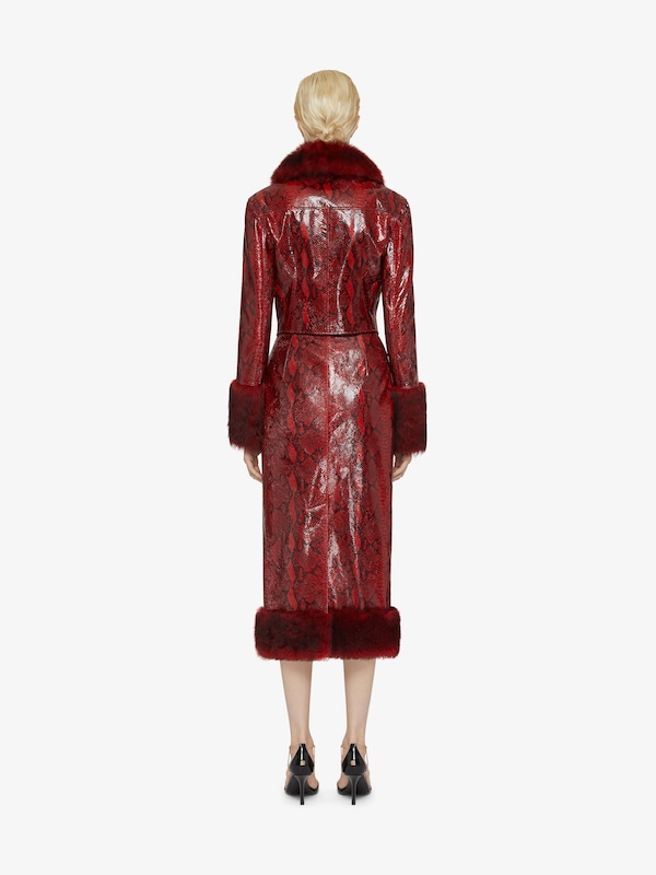 Givenchy Skirt in python print leather and fur Outlet online