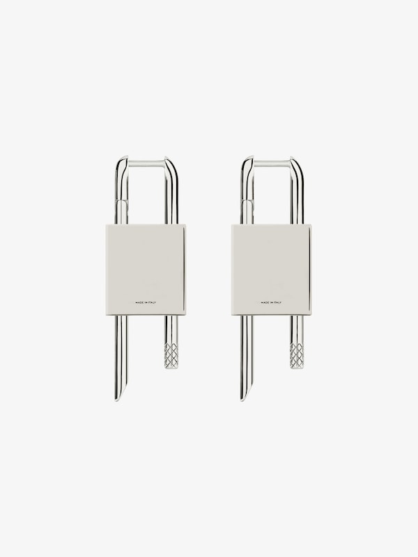Givenchy Lock earrings in metal Descuento