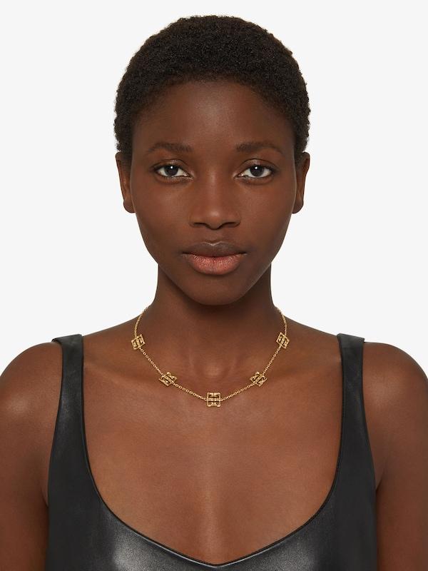 Givenchy 4G Liquid multi necklace in metal Mejor oferta