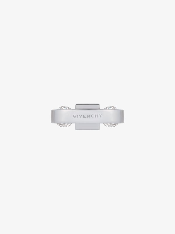 Givenchy 4G ring in metal with crystals Rebajas online