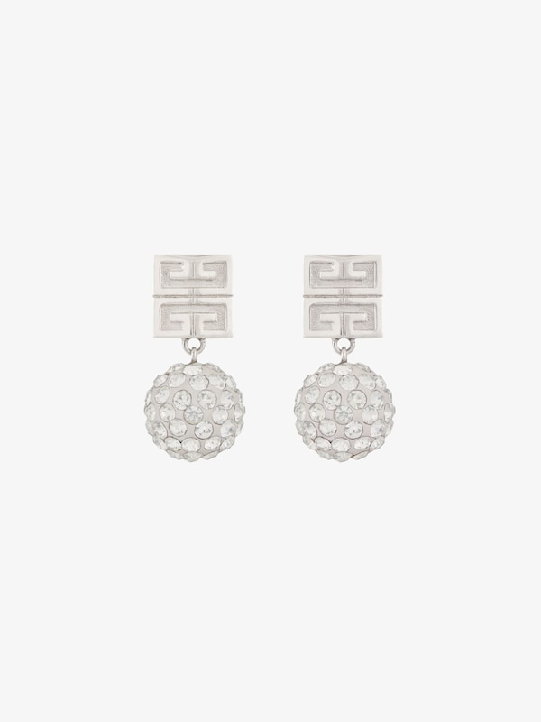 Givenchy 4G earrings in metal with crystals Oferta especial