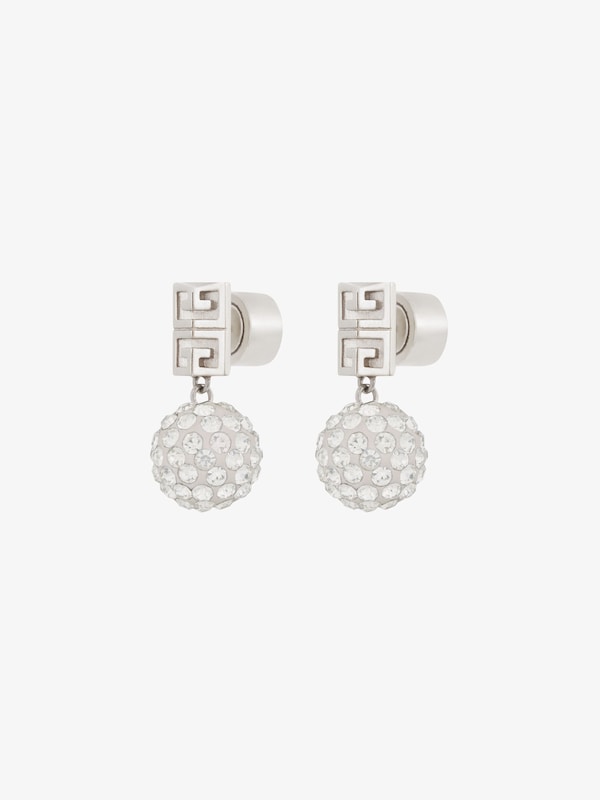 Givenchy 4G earrings in metal with crystals Oferta especial