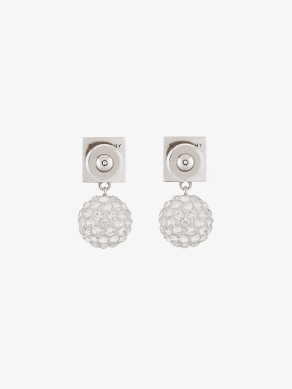 Givenchy 4G earrings in metal with crystals Oferta especial