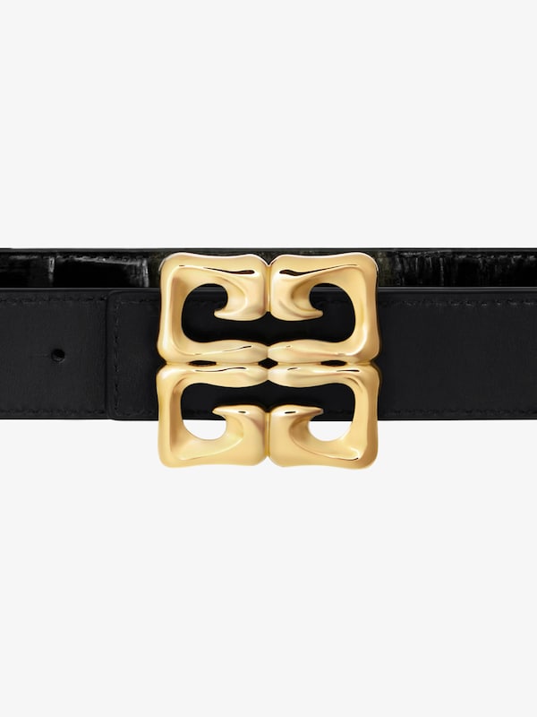 Givenchy 4G reversible belt in crocodile effect leather Solo hoy