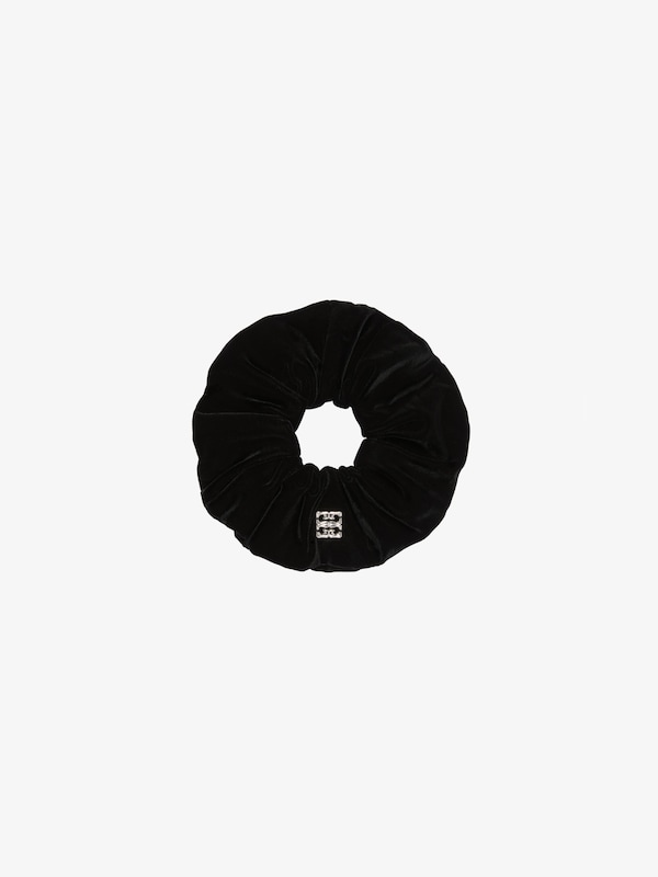 Givenchy Oversized scrunchy in velvet with 4G Liquid detail Envío internacional gratuito
