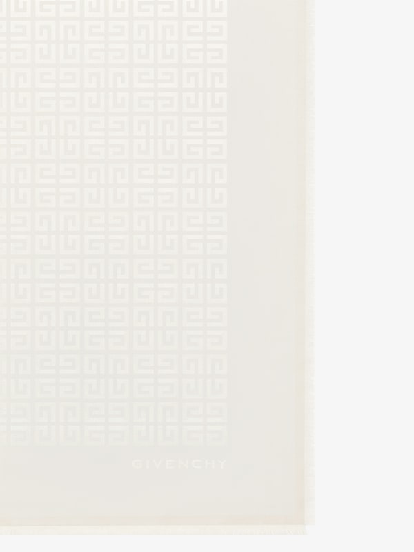 Givenchy 4G shawl in silk and wool with lurex En línea