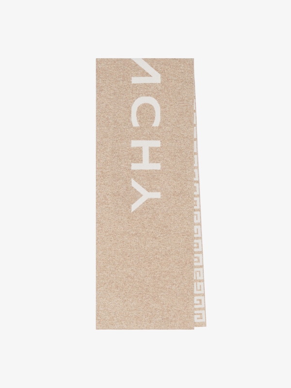 Givenchy GIVENCHY 4G double sided scarf in wool and cashmere Liquidación