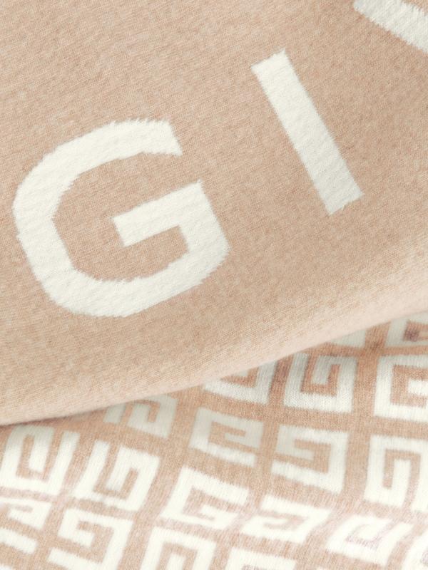 Givenchy GIVENCHY 4G double sided scarf in wool and cashmere Liquidación
