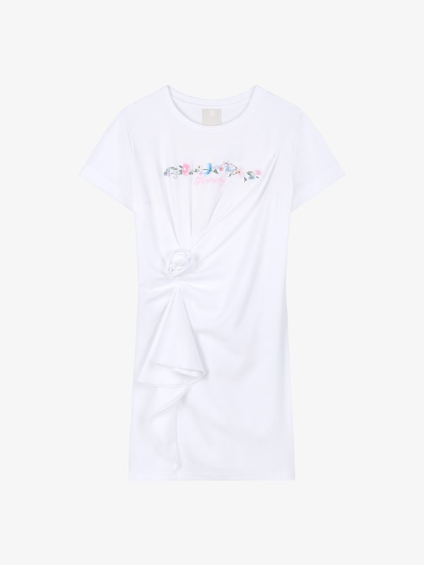 Givenchy Dress in cotton with floral flounce Últimos 3 días