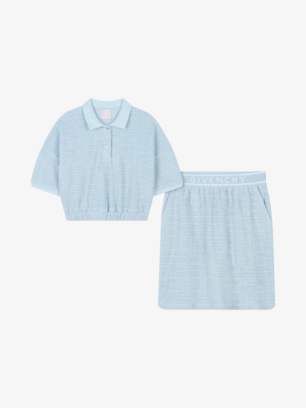 Givenchy Polo and skirt set in 4G cotton towelling COMPRAR AHORA