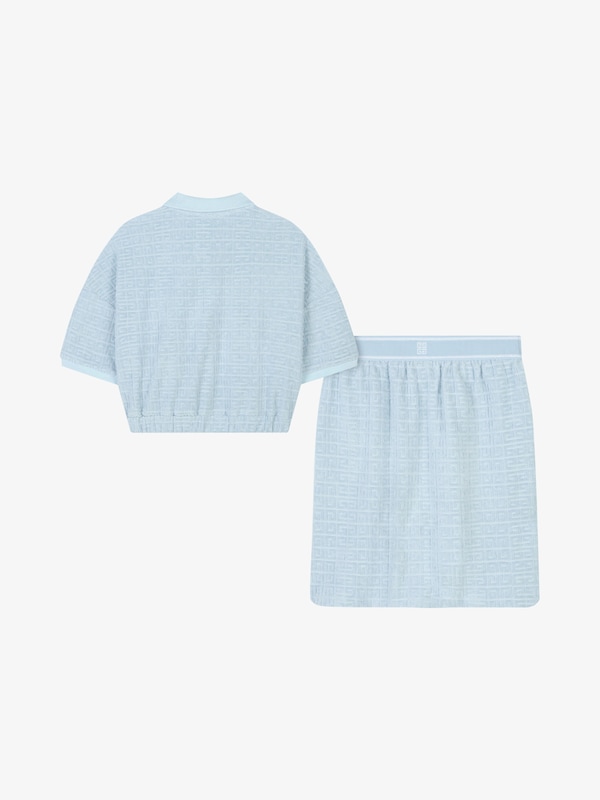 Givenchy Polo and skirt set in 4G cotton towelling COMPRAR AHORA