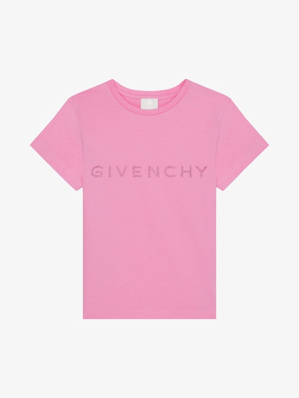 Givenchy GIVENCHY t-shirt in cotton with rhinestones Liquidación