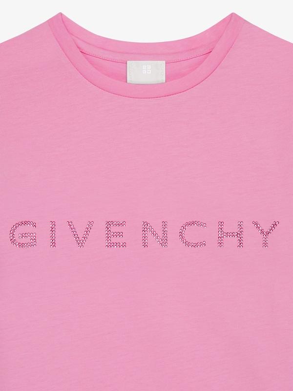 Givenchy GIVENCHY t-shirt in cotton with rhinestones Liquidación