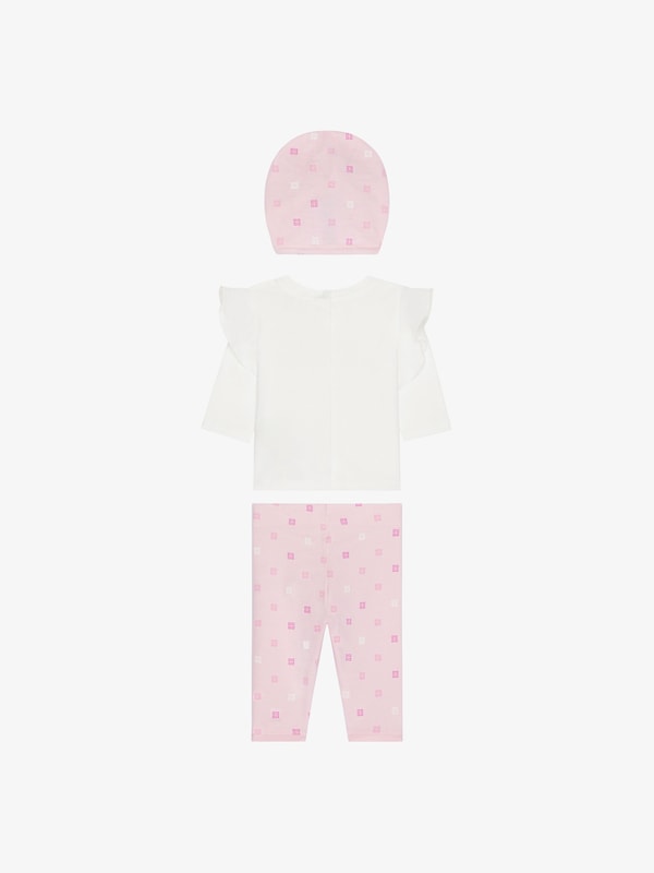 Givenchy T-shirt leggings and beanie in cotton gift set Limitado a 3 días